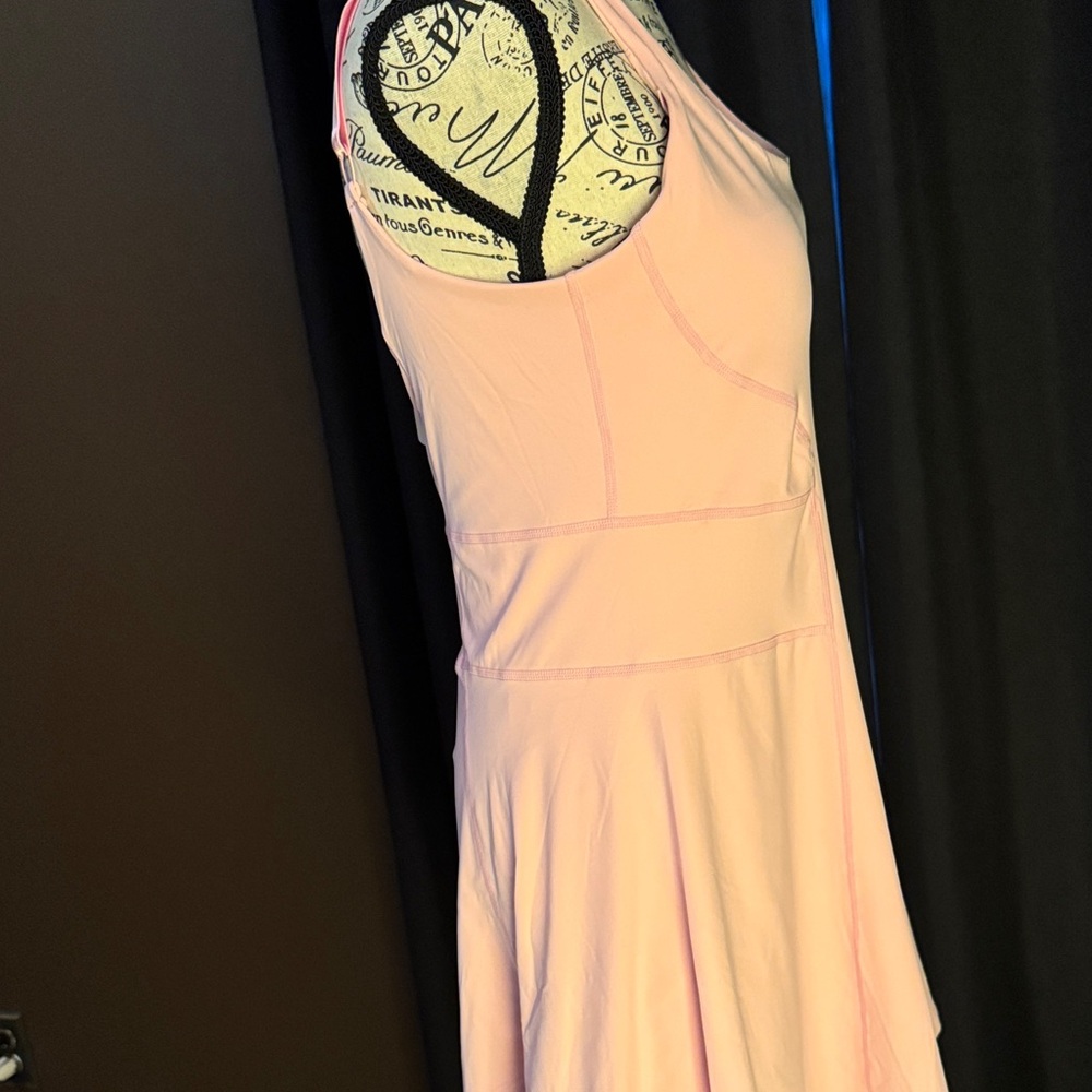 Women's Pink Sleeveless Dress - Picture 4 of 11